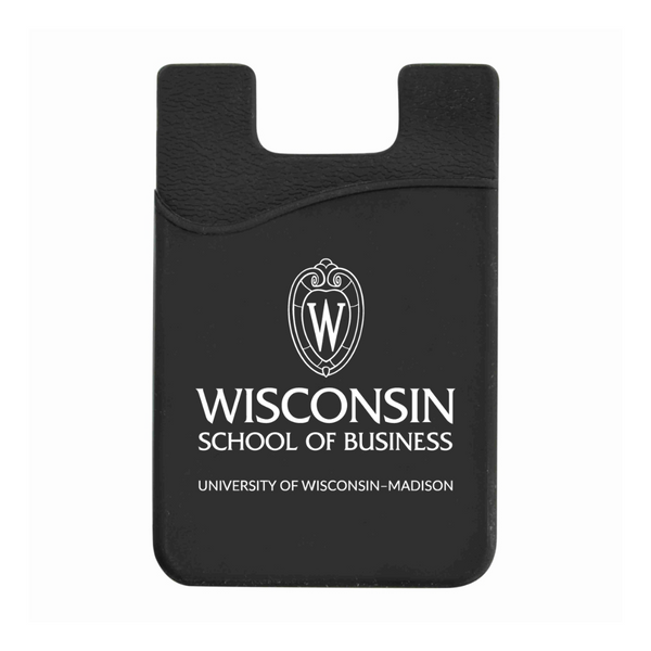 Black Wisconsin School of Business Phone Wallet