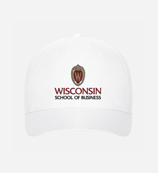 White Wisconsin School of Business Baseball Cap