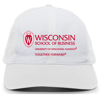 White Wisconsin School of Business Baseball Cap